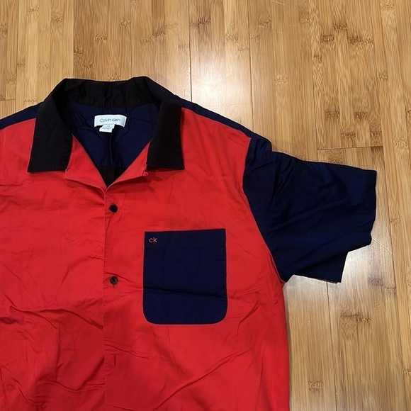 Calvin Klein button up short sleeve size large men’s - Picture 4 of 7